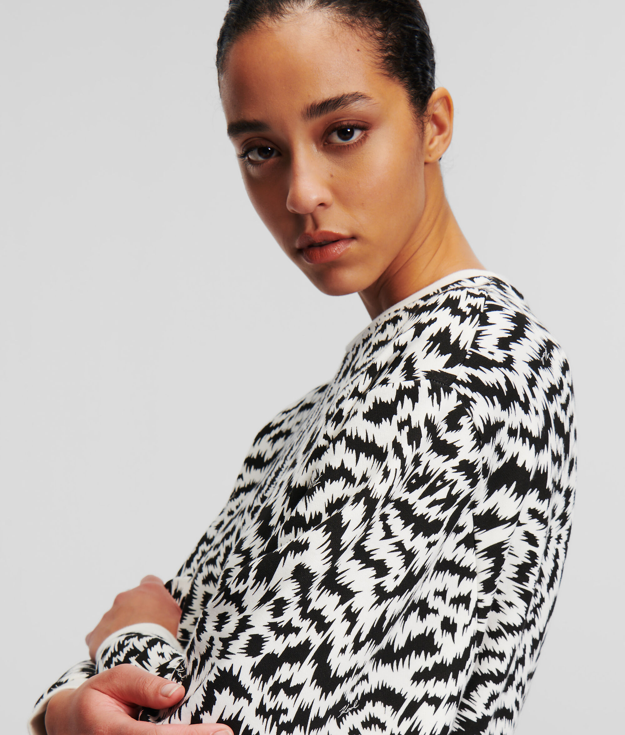 (image for) Environmentally Friendly Zebra-Print Sweatshirt